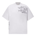 Fashion printed solid color T-shirt