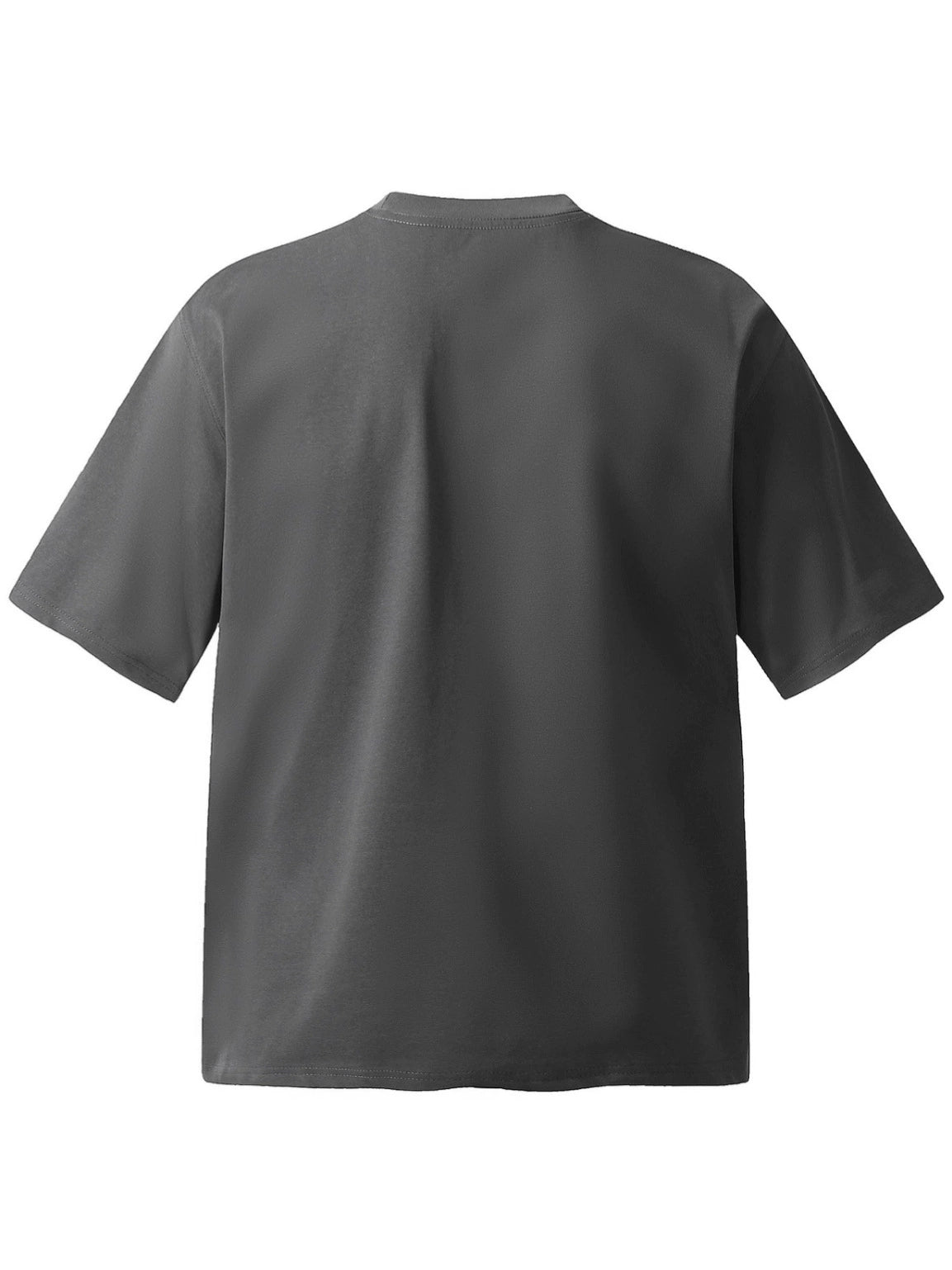 Fashion printed solid color T-shirt